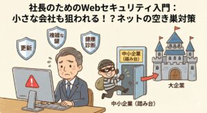 Read more about the article 「うちみたいな小さな会社は大丈夫」が一番キケン？社長のための超入門Webセキュリティ