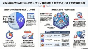 Read more about the article 【2026年最新】あなたの会社のWordPressが狙われている？「見えない侵入口」を突くサイバー攻撃の正体